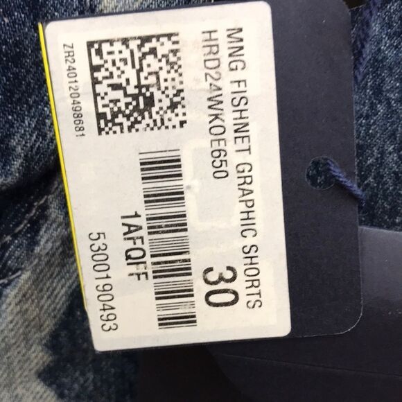 Louis Vuitton Blue Jean Shorts with Geometric Pattern - Picture 12 of 12